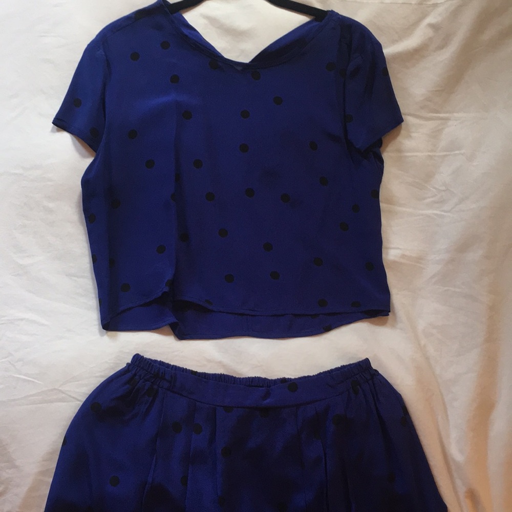 Vintage Two-piece Skirt Set